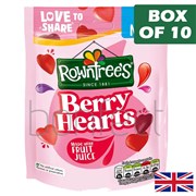 Rowntrees Berry Hearts Sweet Bag 115g  10 Pack