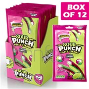 Sour Punch Straws Cherry Limeade 142G  12 Pack