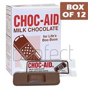 Boo Boos Candies ChocAid Milk Chocolate 80g  12 Pack