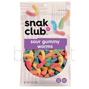 Snak Club Sour Gummy Worms 213G  6 Bags