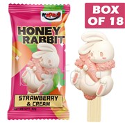 Kapri Honey Rabit Strawberry  Cream Ice Cream 80g  18 Pack