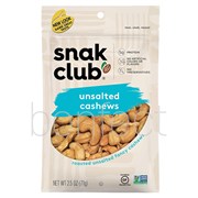 Snak Club Unsalted Cashwes 71g  6 Bags