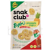 Snak Club Tajin Chili  Lime Pineapple Rings 142g  6 Pack