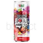 Vinut Popping Boba Strawberry 500ml  24 Pack