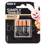 Duracell Simply AAA 4 Pack