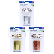 Birthday Candles Set 17 Pieces