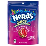Nerds Juicy Gummy Cluster Strawberry Punch Bags 202g  6 Pack