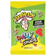 Warheads Wally Chaos Sour Gummy Bag 150g  12 Pack