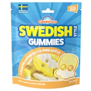 Candy Cove Swedish Gummies Sour Passionfruit  Pineapple 80g  18 Pack