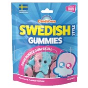 Candy Cove Swedish Gummies Sour Bubblegum Skulls 80g  18 Pack
