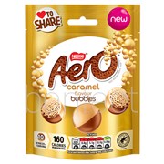 Aero Caramel Flavour Chocolate Bubbles Sharing Bag 92g  8 Pack