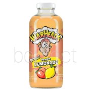 Warheads Peach Sour Lemonade Glass Bottle 473ml  12 Pack