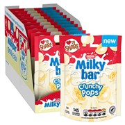 Milkybar Crunchy Pops White Chocolate Sharing Bag 90g  10 Pack