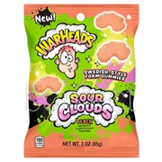 Warheads Sour Clouds Peach Bag  85g  12 Pack