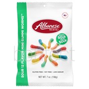 Albanese Sour Mini Gummi Worms 198g  12 Pack