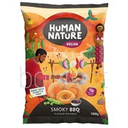 Human Nature Smoky BBQ Pea Rings 100g  10 Pack
