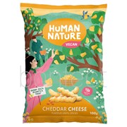 Human Nature Cheddar Cheese Flavour Lentil Snacks 100g  10 Pack
