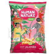 Human Nature Hot Jalapeno And Lime Flavour Lentil Snacks 100g  10 Pack