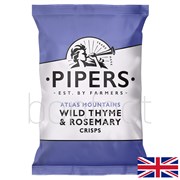 Pipers Atlas Mountains Wild Thyme  Rosemary Crisps 150g  8 Pack