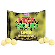 Barnetts Mega Sour Candy Lemon 104g  12 Pack