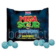 Barnetts Mega Sour Candy Raspberry 104g  12 Pack