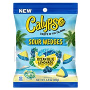 Calypso Sour Wedges Ocean Blue Bag 127g  12 Pack