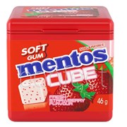 Mentos Cube Fresh Strawberry 46g  4 Pack